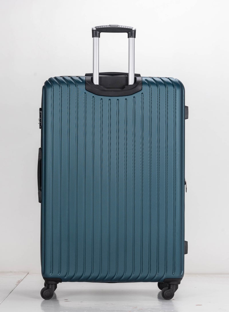 ستارجولد مجموعة حقائب سفر بعجلات صلبة ABS مكونة من 3 قطع بعجلات دوارة مع قفل رقمي أزرق نيلي - Image 3